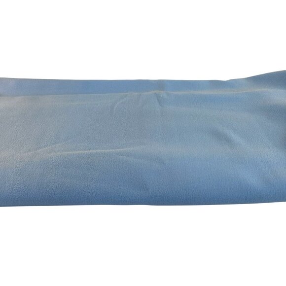 Light Blue Polyester Crepe Fabric 4 Yards 58" Wide Draping Sewing Material - Picture 1 of 8